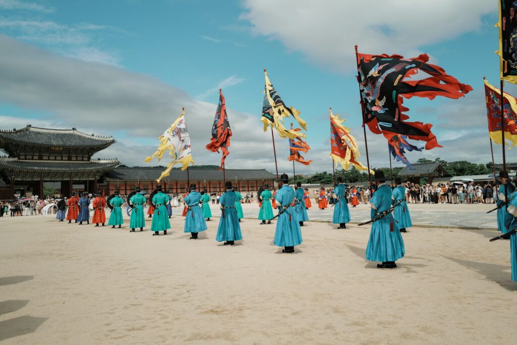 Tradycyjna ceremonia przy pałacu Gyeongbokgung w Seulu – Chuseok w Korei